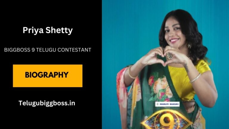 Priya Shetty Bigg Boss 9 Telugu Wiki, Biography, Age, Family, Boy Friend, Height, And More