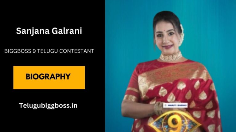 Sanjana Galrani Bigg Boss 9 Telugu Wiki, Biography, Age, Family, Husband, Height, Movies, And More